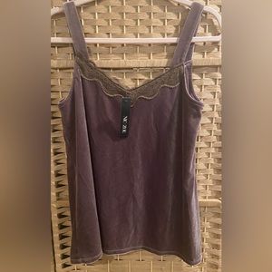 NWT Nic + Zoe Velvet and Lace Cami